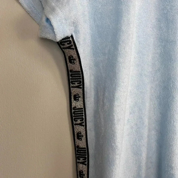 Juicy Couture Y2K Blue Terry Cloth T Shirt - Picture 3 of 8